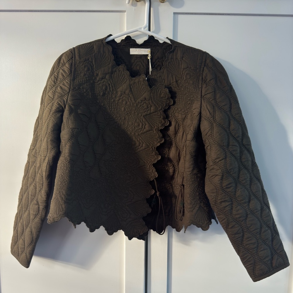 Ulla Johnson cotton Zofia jacket in militaire size small